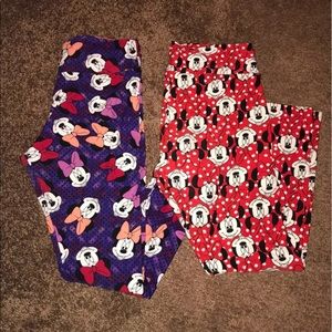 Lularoe Disney mickey Minnie leggings